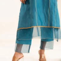 Tarangini Set in Teal Blue