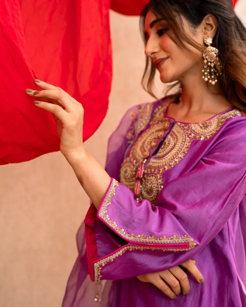 Diya Set in Purple