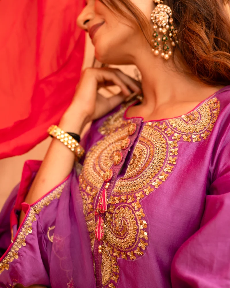 Diya Set in Purple