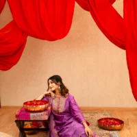 Diya Set in Purple