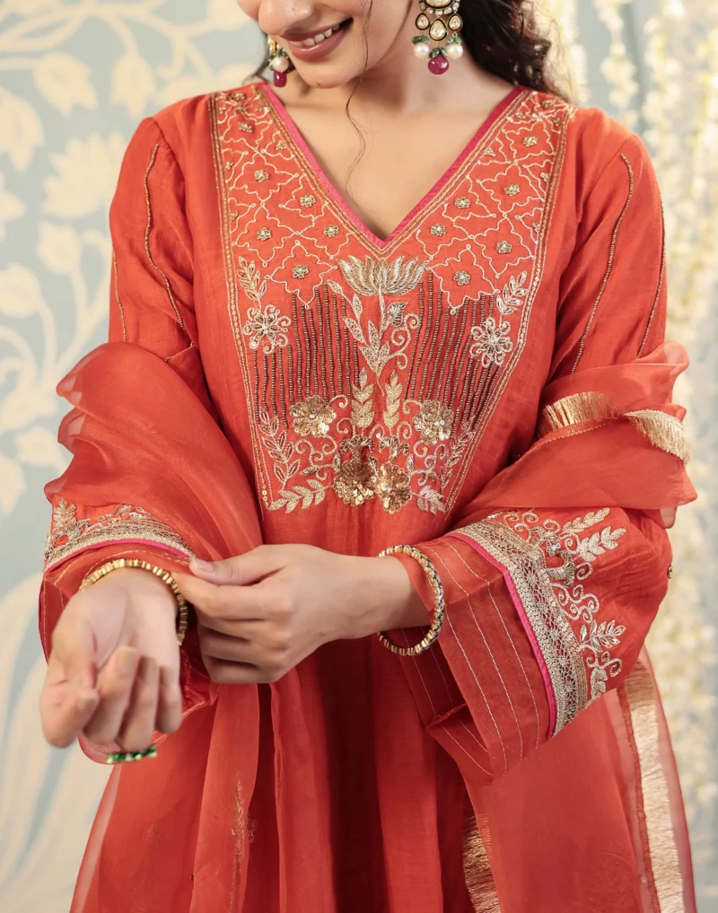 Kamalini Set - Burnt Orange