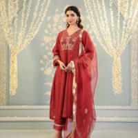 Kamalini Set - Red Maroon