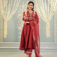 Kamalini Set - Red Maroon