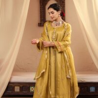 2L1A5808 Neelambar Set - Golden Mustard Pink