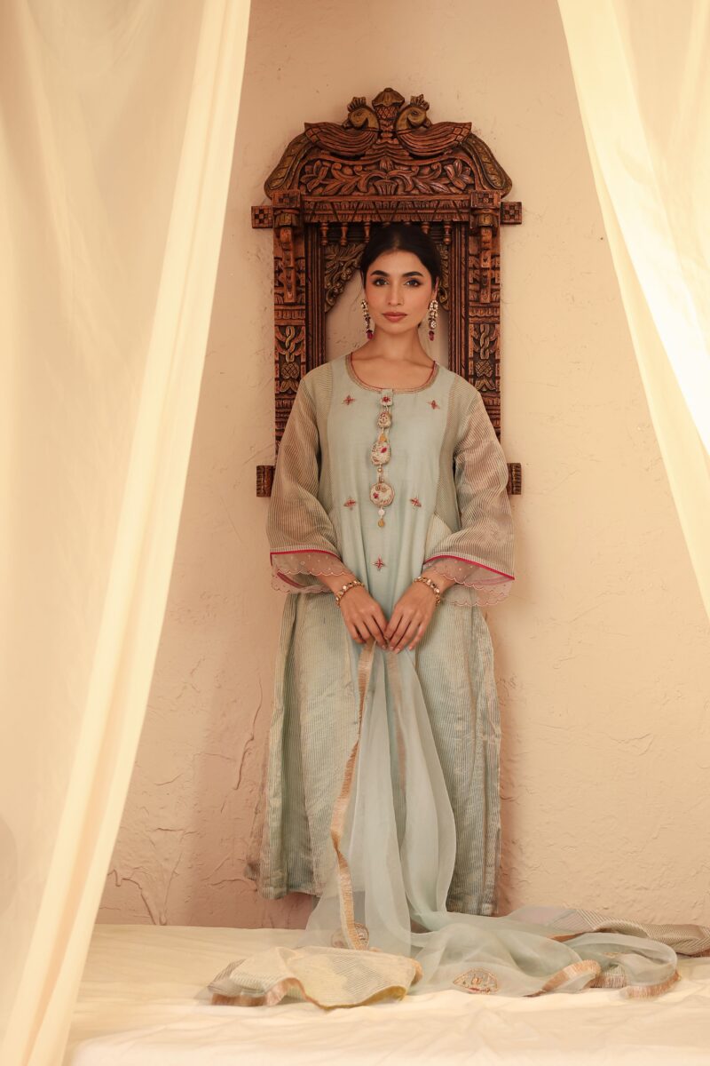 Neelambar Set - Mint blue