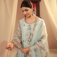 Neelambar Set - Mint blue