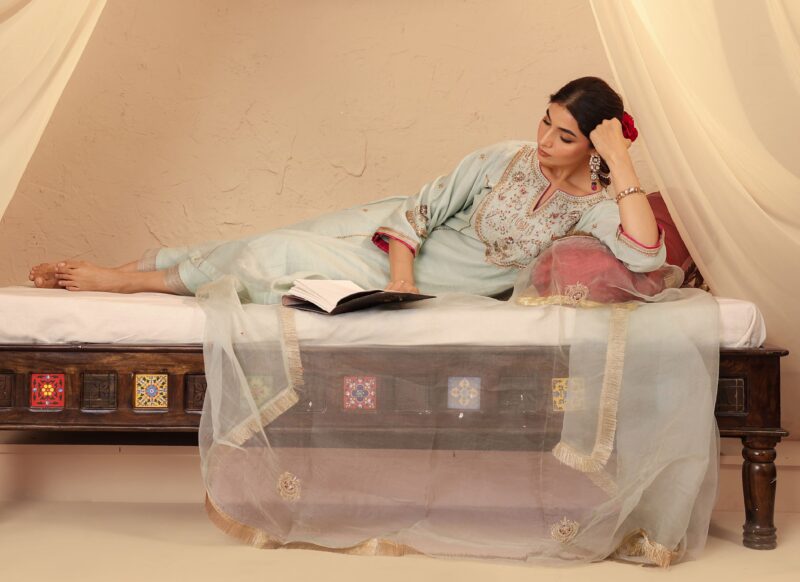 Kumud Set Mint Blue