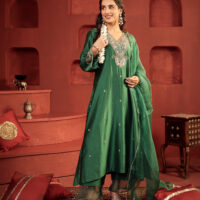 Padma Set Emerald green