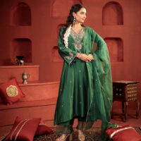 Padma Set Emerald green