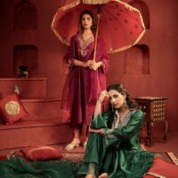 Padma Set Emerald green