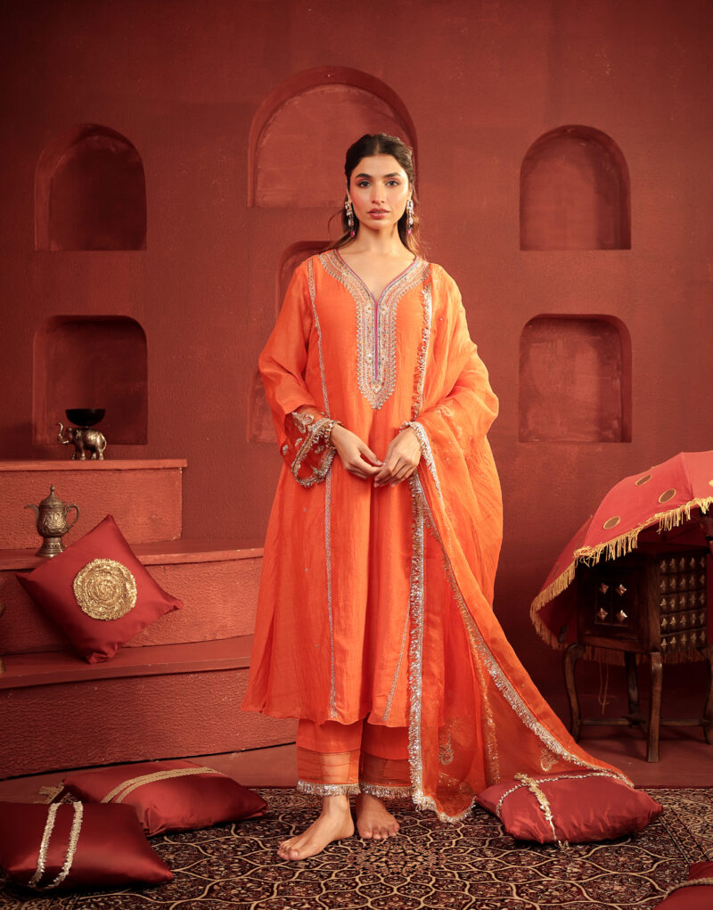 Kamal Diya Set Burnt Orange