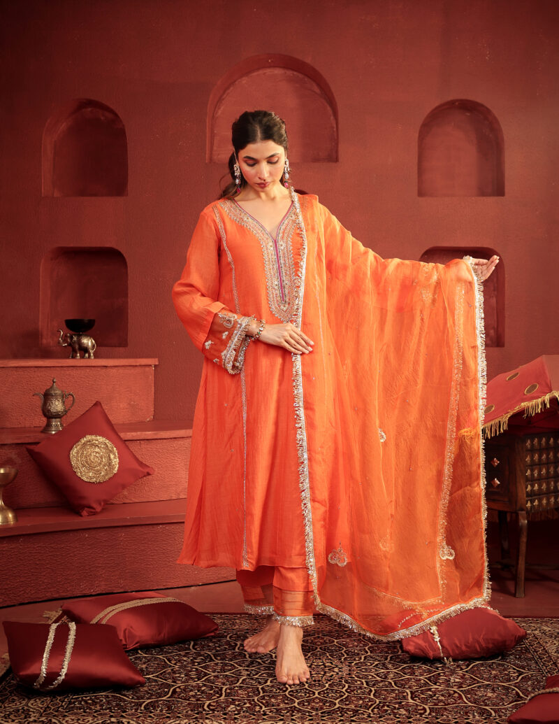 Kamal Diya Set Burnt Orange