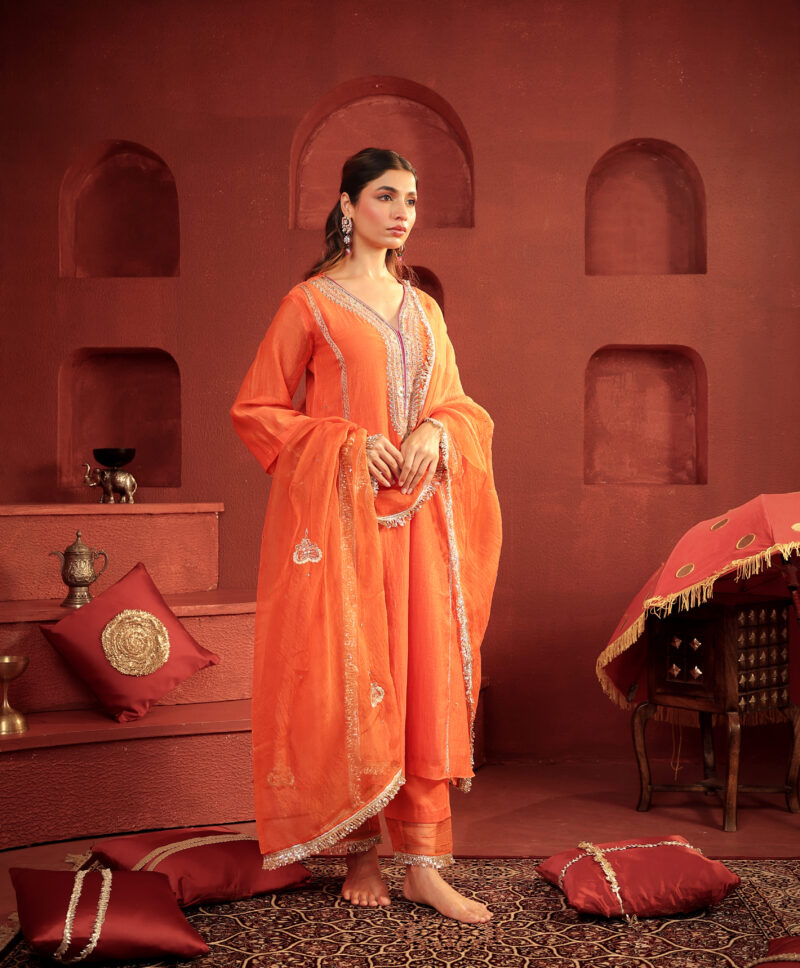 Kamal Diya Set Burnt Orange