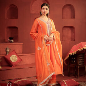 Kamal Diya Set Burnt Orange