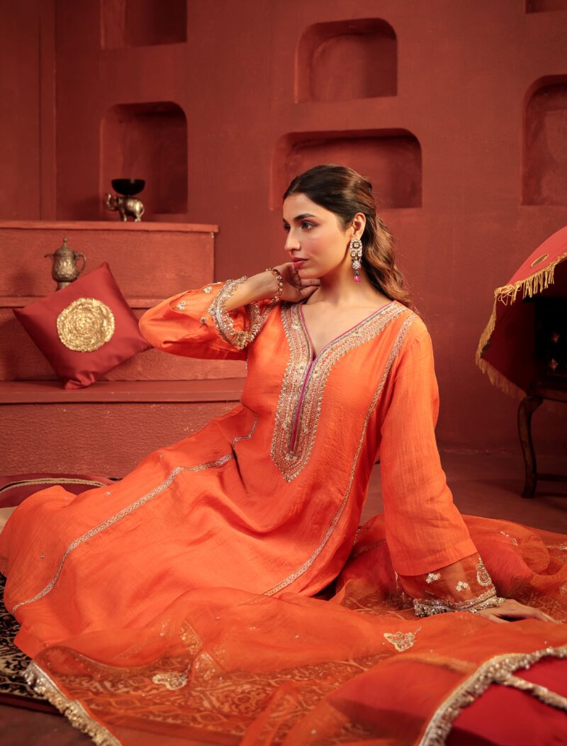 Kamal Diya Set Burnt Orange