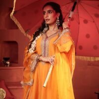 Kamal Diya Set Sunset Mustard