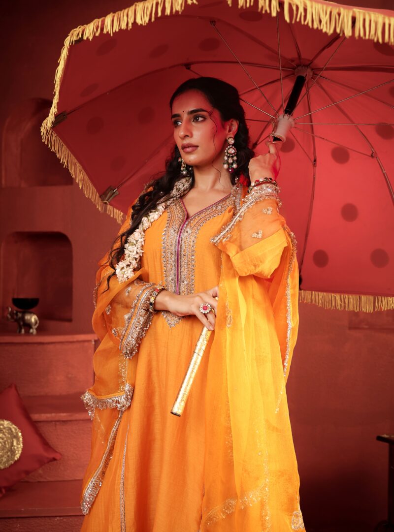 Kamal Diya Set Sunset Mustard
