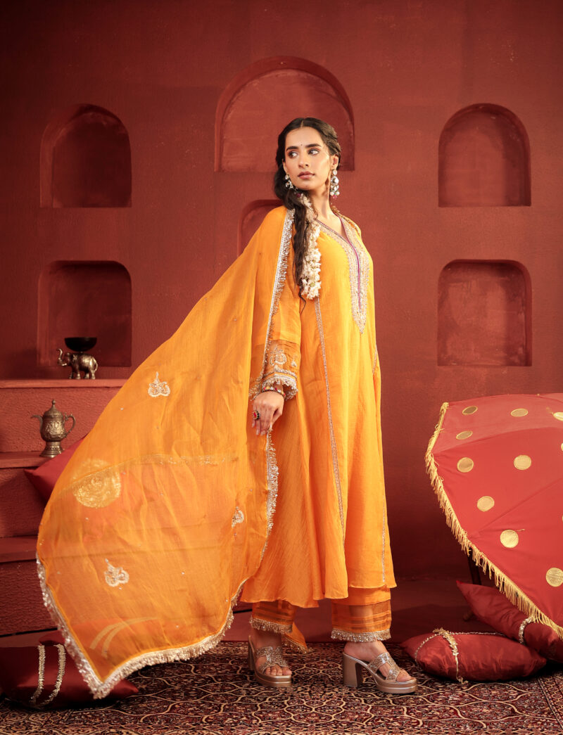 Kamal Diya Set Sunset Mustard