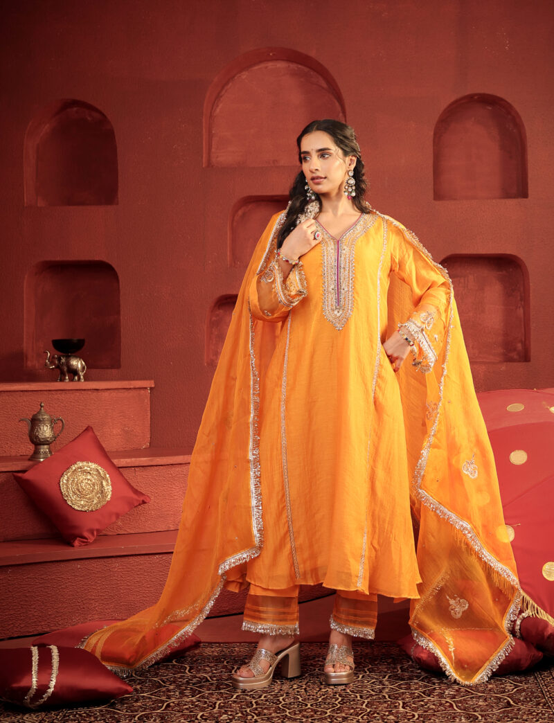 Kamal Diya Set Sunset Mustard