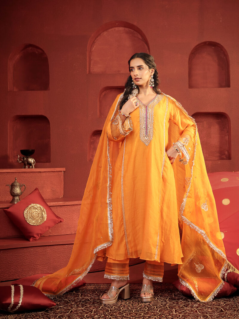 Kamal Diya Set Sunset Mustard