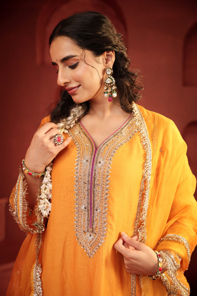 Kamal Diya Set Sunset Mustard